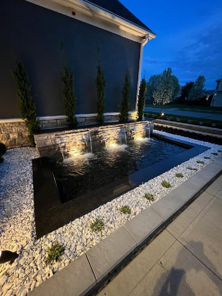 waterfall lighting