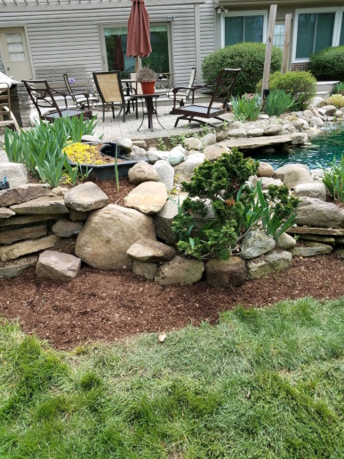 The landscape is restored to its original beauty